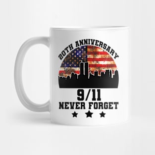 20th Anniversary 911 Never Forget Mug